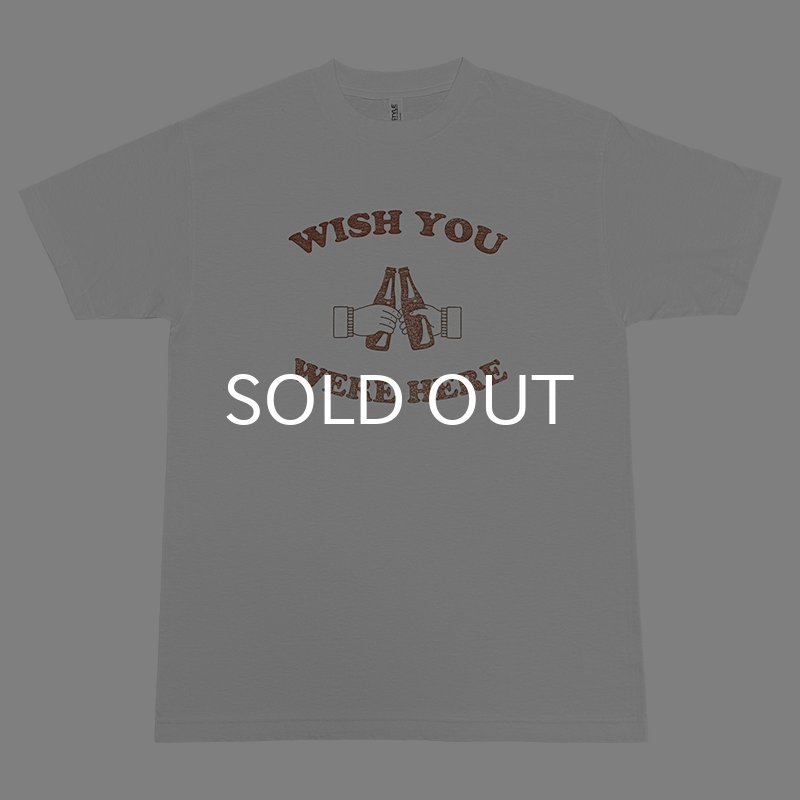 画像1: WISH YOU WERE HERE Tシャツ (WHITE/BROWN) (1)