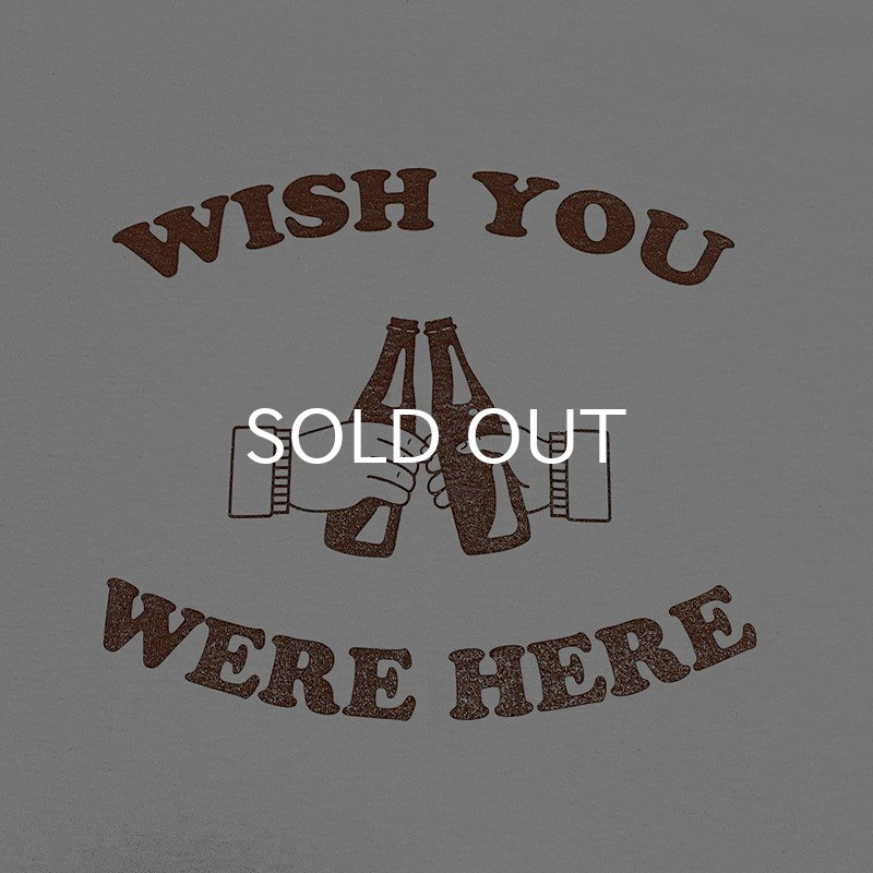 画像2: WISH YOU WERE HERE Tシャツ (WHITE/BROWN) (2)