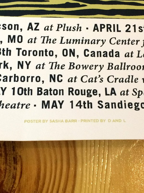 画像3: THE ALBUM LEAF ポスター / 2010 US TOUR POSTER (3)