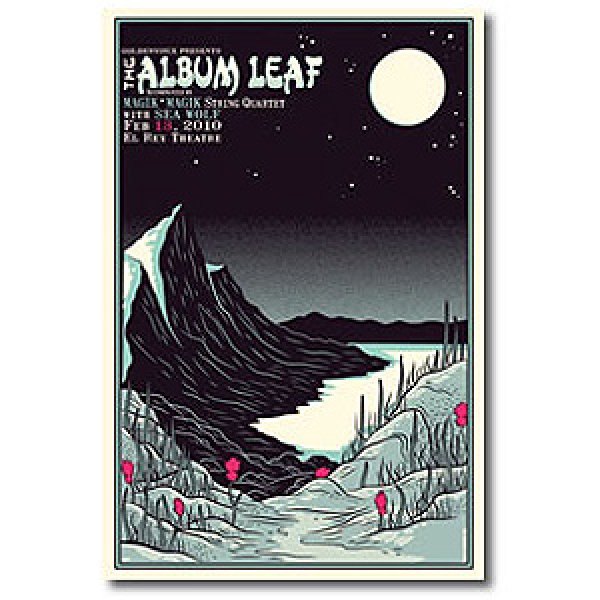 画像1: THE ALBUM LEAF ポスター / 2010 EL REY THEATRE POSTER (1)