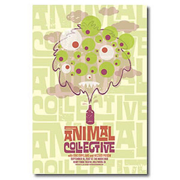 画像1: ANIMAL COLLECTIVE ポスター / 2007 FONDA THEATRE POSTER (1)