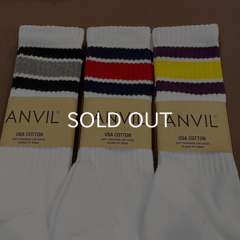 画像2: ANVIL / USA COTTON CREW SOCKS (2)