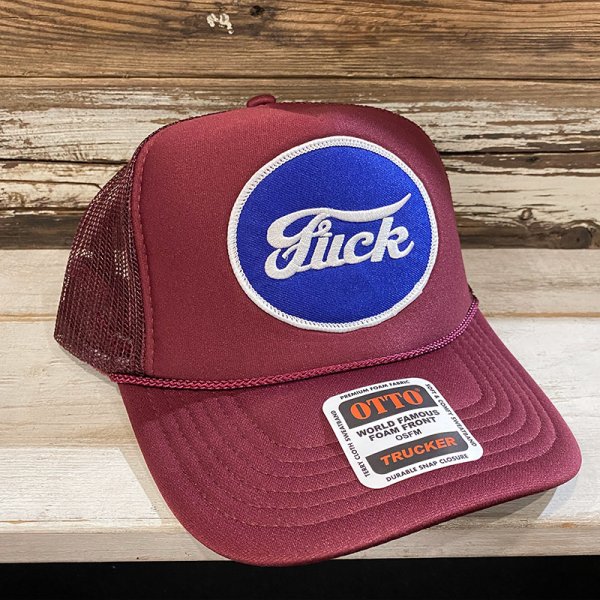 画像1: FUCK TRUCKER CAP (MAROON) (1)