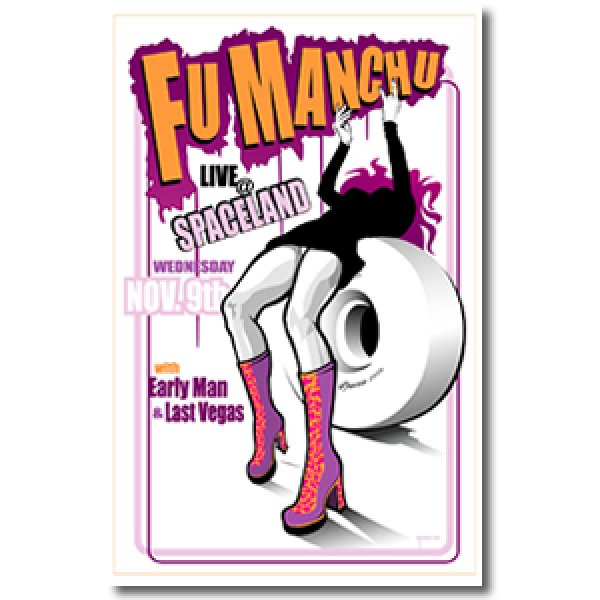 画像1: FU MANCHU ポスター / LIVE @ SPACELAND POSTER (1)