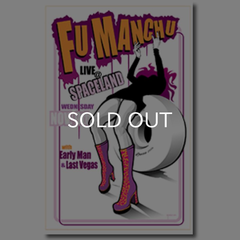 画像1: FU MANCHU ポスター / LIVE @ SPACELAND POSTER (1)