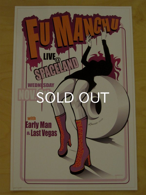 画像2: FU MANCHU ポスター / LIVE @ SPACELAND POSTER (2)