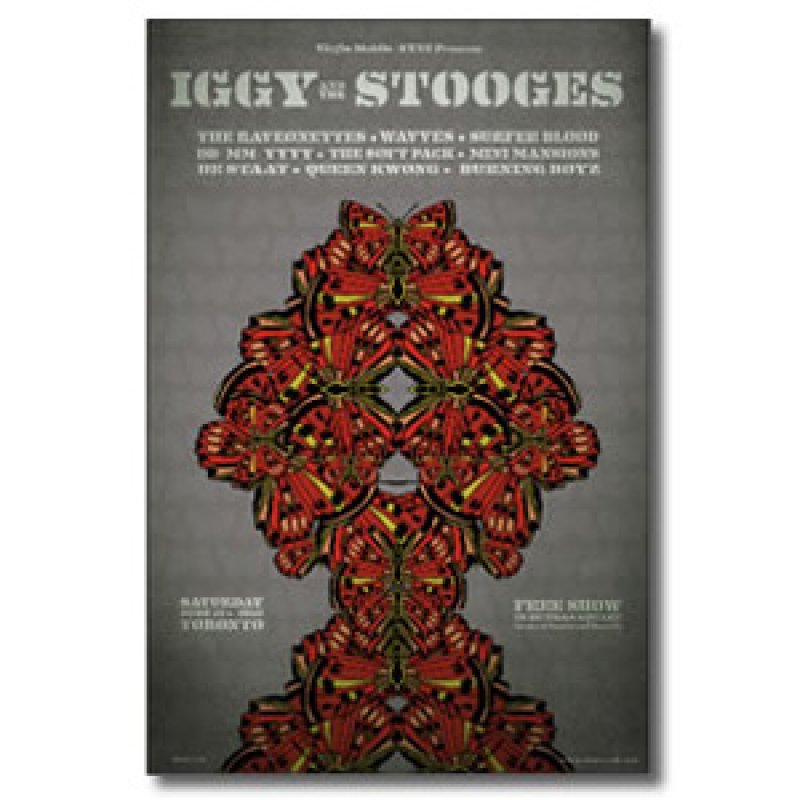 画像1: IGGY POP & THE STOOGES ポスター / 2010 LIVE IN TORONTO POSTER (1)