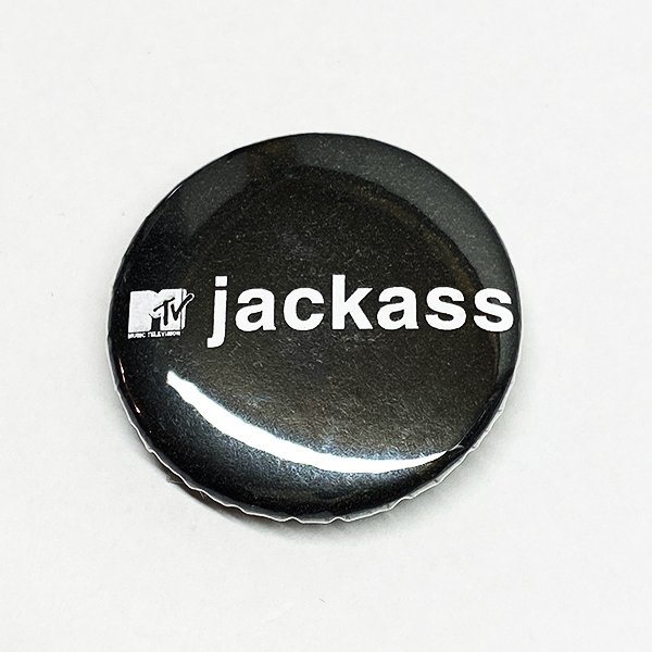 画像1: jackass / バッジ (LOGO) (1)