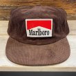 画像2: MARLBORO CORDUROY CAP (BROWN) (2)