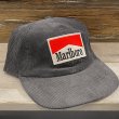 画像1: MARLBORO CORDUROY CAP (CHACOAL) (1)