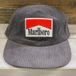 画像2: MARLBORO CORDUROY CAP (CHACOAL) (2)