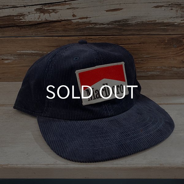 画像1: MARLBORO CORDUROY CAP (NAVY) (1)