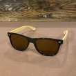 画像1: BAMBOO SUNGLASS サングラス (BLACK/BROWN) (1)