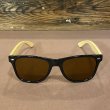 画像2: BAMBOO SUNGLASS サングラス (BLACK/BROWN) (2)