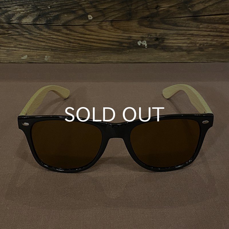 画像2: BAMBOO SUNGLASS サングラス (BLACK/BROWN) (2)