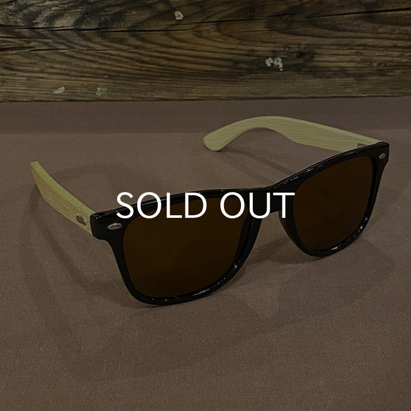 画像3: BAMBOO SUNGLASS サングラス (BLACK/BROWN) (3)