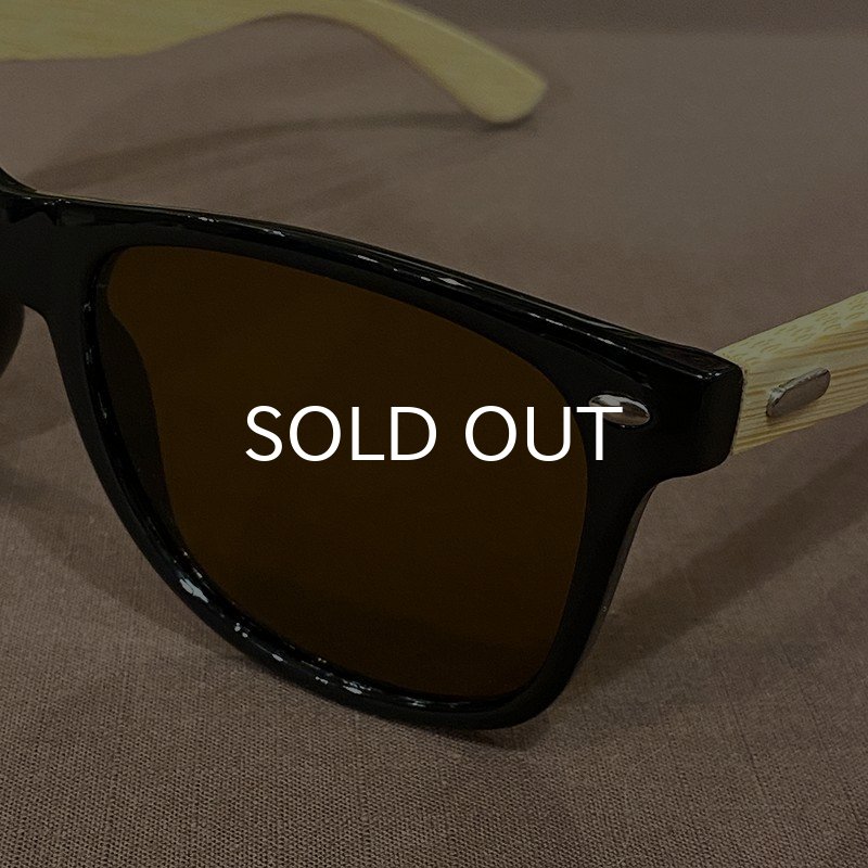 画像5: BAMBOO SUNGLASS サングラス (BLACK/BROWN) (5)