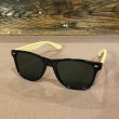 画像1: BAMBOO SUNGLASS サングラス (BLACK/DARK GREEN) (1)