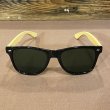 画像2: BAMBOO SUNGLASS サングラス (BLACK/DARK GREEN) (2)