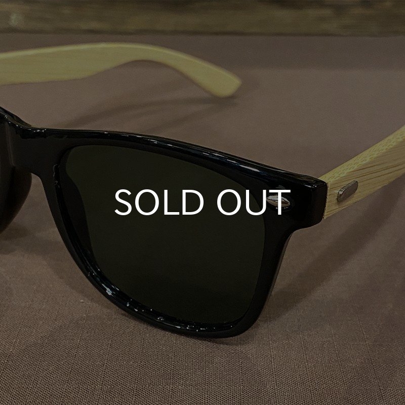 画像5: BAMBOO SUNGLASS サングラス (BLACK/DARK GREEN) (5)
