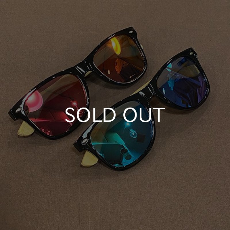 画像7: BAMBOO SUNGLASS サングラス (BLACK/GREEN MERCURY) (7)