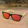 画像1: BAMBOO SUNGLASS サングラス (BLACK/RED MERCURY) (1)