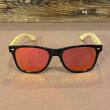 画像2: BAMBOO SUNGLASS サングラス (BLACK/RED MERCURY) (2)