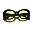 画像4: KURT COBAIN STYLE OVAL SUNGLASS / カート・コバーン オーバル・サングラス (BLACK/YELLOW) (4)