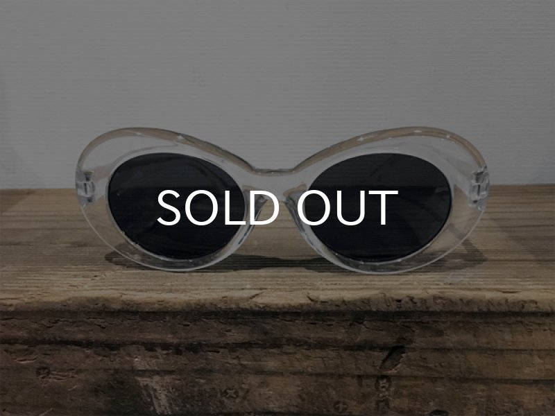 画像8: KURT COBAIN STYLE OVAL SUNGLASS / カート・コバーン オーバル・サングラス (CLEAR SILVER) (8)