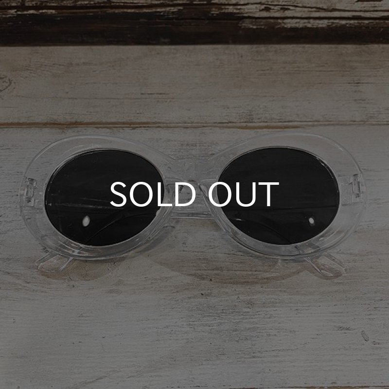 画像3: KURT COBAIN STYLE OVAL SUNGLASS / カート・コバーン オーバル・サングラス (CLEAR SILVER) (3)