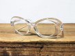 画像1: KURT COBAIN STYLE OVAL SUNGLASS / グリッター・サングラス (CLEAR) (1)