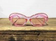 画像2: KURT COBAIN STYLE OVAL SUNGLASS / グリッター・サングラス (PINK) (2)