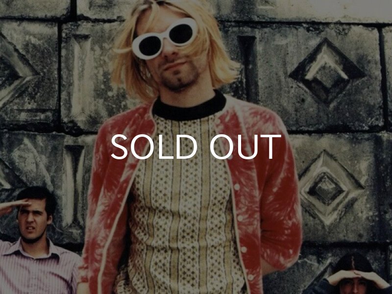 画像5: KURT COBAIN STYLE OVAL SUNGLASS / カート・コバーン オーバル・サングラス (BLACK/ORANGE) (5)