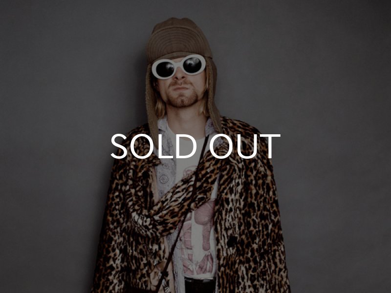 画像5: KURT COBAIN STYLE OVAL SUNGLASS / グリッター・サングラス (CLEAR/GREEN) (5)