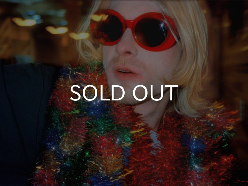 画像3: KURT COBAIN STYLE OVAL SUNGLASS / グリッター・サングラス (CLEAR/GREEN) (3)