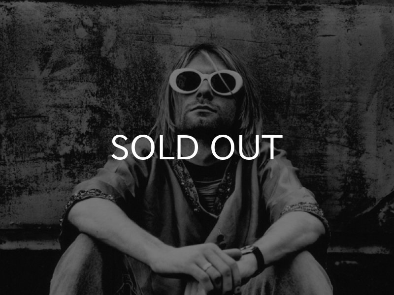 画像4: KURT COBAIN STYLE OVAL SUNGLASS / カート・コバーン オーバル・サングラス (WHITE) (4)