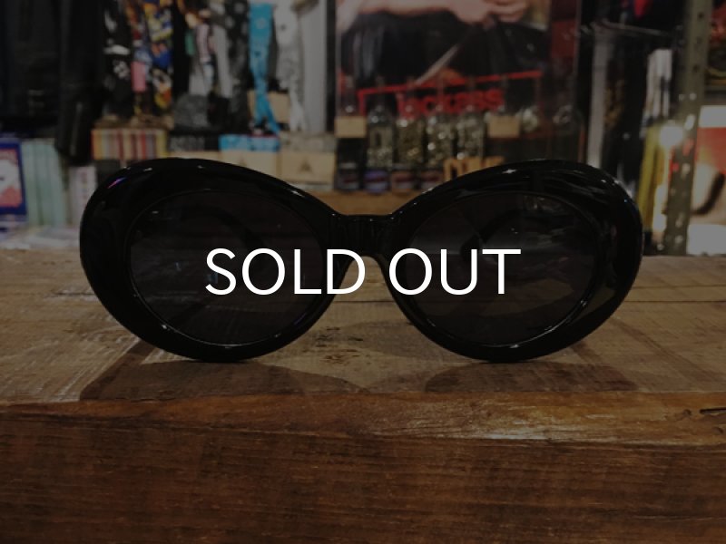 画像5: KURT COBAIN STYLE OVAL SUNGLASS / カート・コバーン オーバル・サングラス (BLACK) (5)