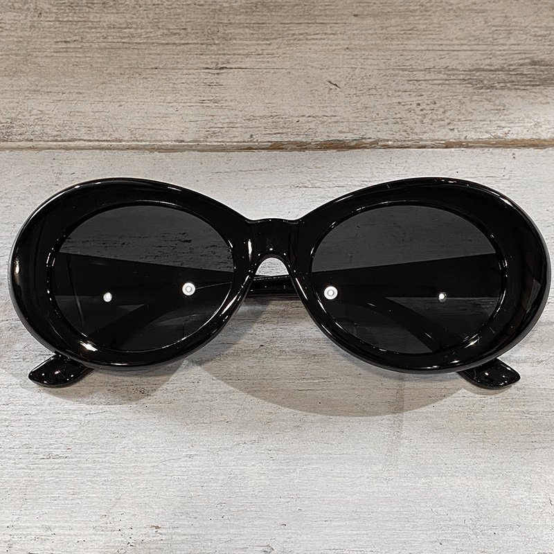 画像3: 【SALE】KURT COBAIN STYLE OVAL SUNGLASS / カート・コバーン オーバル・サングラス (BLACK) (3)