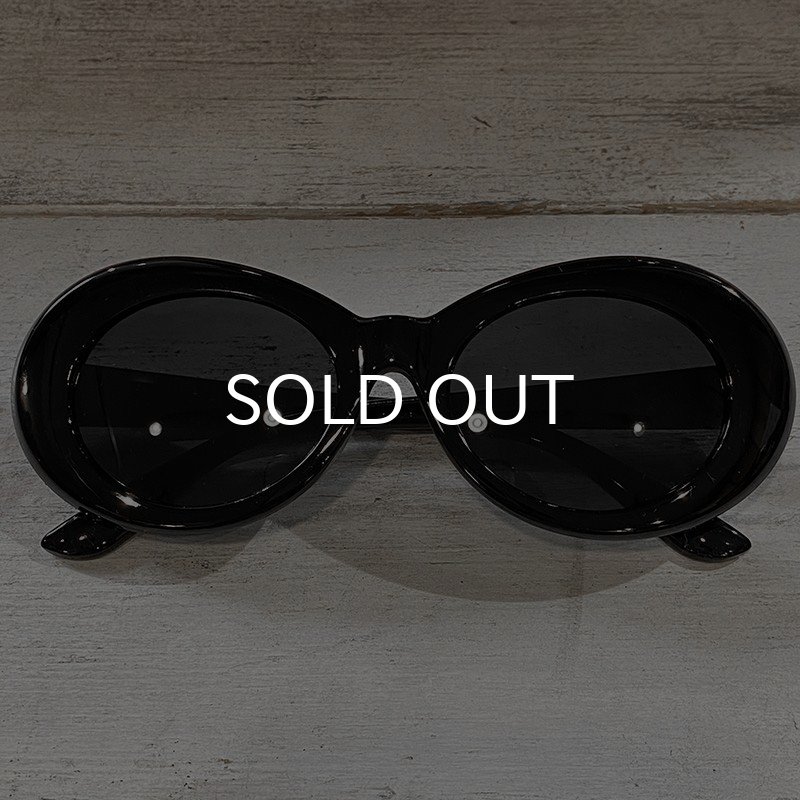 画像3: KURT COBAIN STYLE OVAL SUNGLASS / カート・コバーン オーバル・サングラス (BLACK) (3)