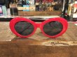 画像4: KURT COBAIN STYLE OVAL SUNGLASS / カート・コバーン オーバル・サングラス (RED) (4)