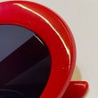 画像4: KURT COBAIN STYLE OVAL SUNGLASS / カート・コバーン オーバル・サングラス (RED) (4)