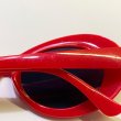 画像3: KURT COBAIN STYLE OVAL SUNGLASS / カート・コバーン オーバル・サングラス (RED) (3)