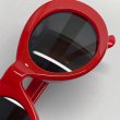 画像3: 【SALE】KURT COBAIN STYLE OVAL SUNGLASS / カート・コバーン オーバル・サングラス (RED) (3)