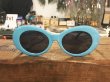 画像4: KURT COBAIN STYLE OVAL SUNGLASS / カート・コバーン オーバル・サングラス (SKY BLUE) (4)