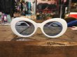 画像2: KURT COBAIN STYLE OVAL SUNGLASS / カート・コバーン オーバル・サングラス (WHITE/LIGHT BLUE) (2)