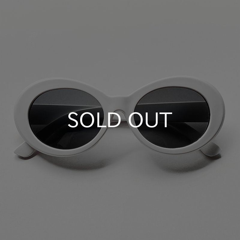 画像5: KURT COBAIN STYLE OVAL SUNGLASS / カート・コバーン オーバル・サングラス (WHITE) (5)