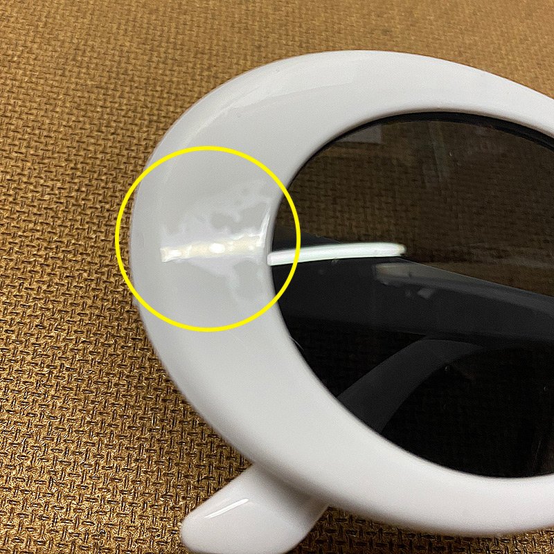 画像5: KURT COBAIN STYLE OVAL SUNGLASS / カート・コバーン オーバル・サングラス (WHITE) (5)