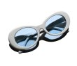 画像3: KURT COBAIN STYLE OVAL SUNGLASS / カート・コバーン オーバル・サングラス (WHITE/LIGHT BLUE) (3)