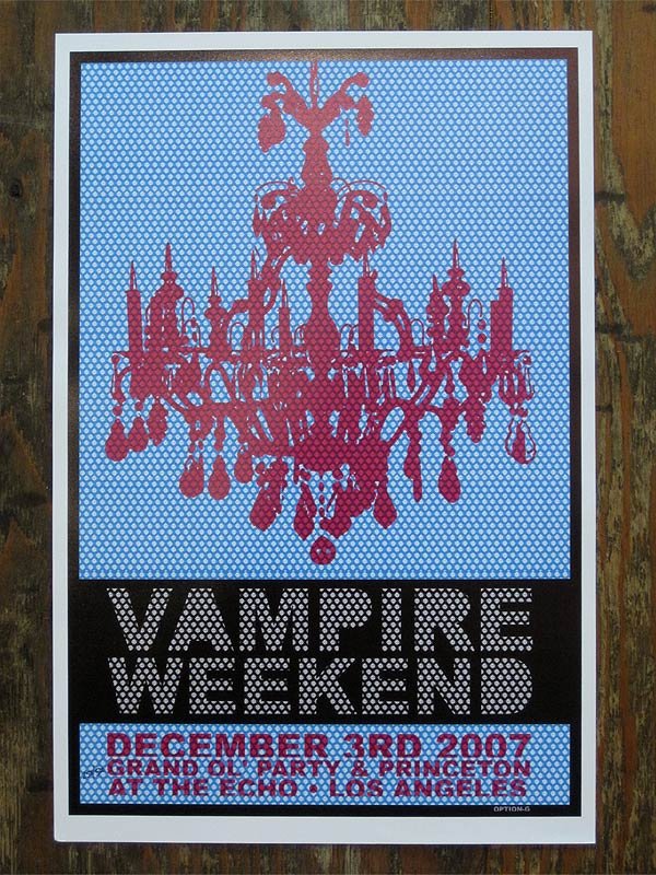 画像2: VAMPIRE WEEKEND ポスター / 2007 AT THE ECHO LIVE POSTER (2)