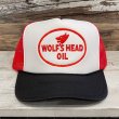 画像2: WOLF'S HEAD OIL TRUCKER CAP (WHITE/BLACK/RED) (2)